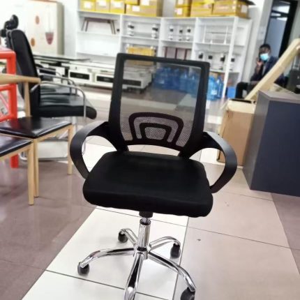 Secretarial Mesh Office Chair ~ Ergonomic Fabric Seat with Lumbar Support