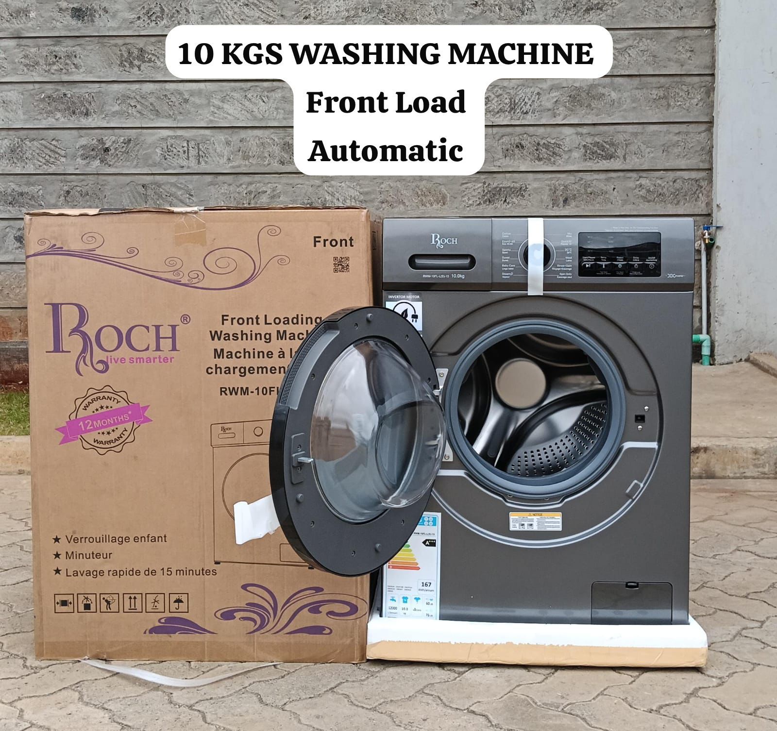 WhatsApp Image 2026-01-22 at 10.41.52 AM Roch 10kgs front load washing machine - Image 1