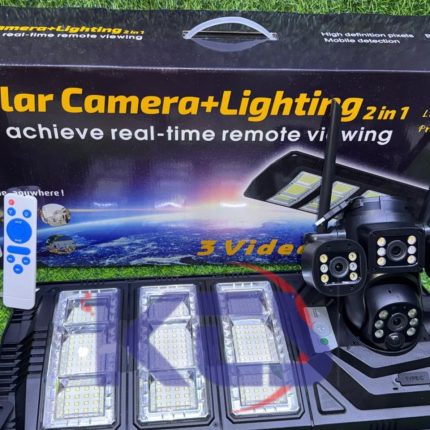 450 watts solar camera with street light and ptz control