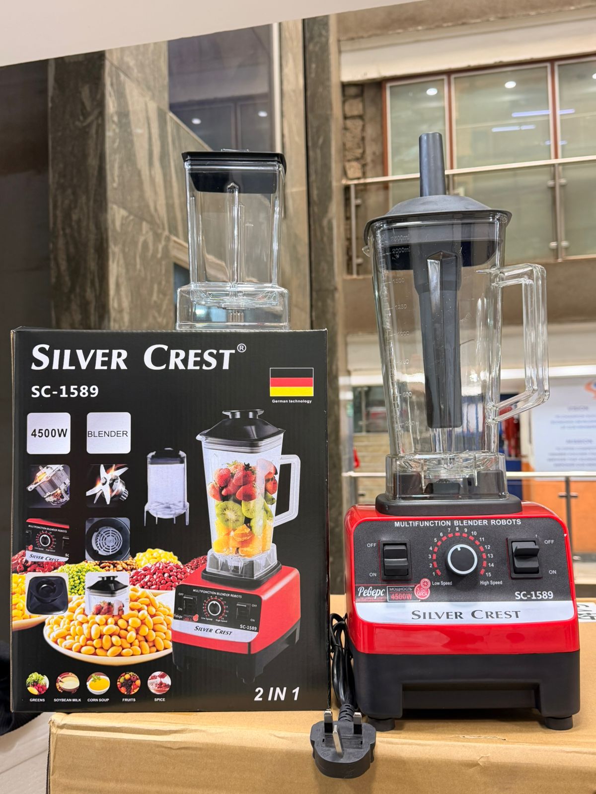 SILVERCREST GERMANY SC-1589 2 in 1 Heavy Duty Commercial Blender 4500W