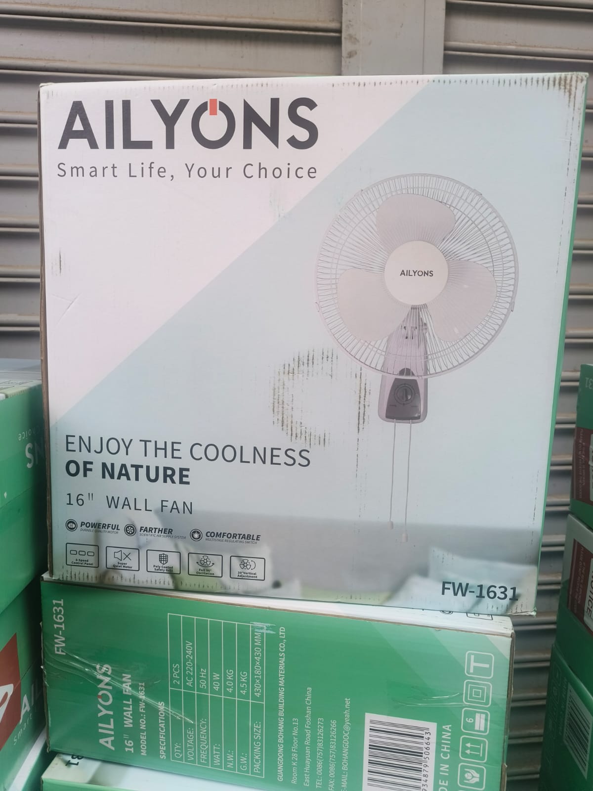 Ailyons 16 Inch Wall Fan