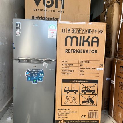 Mika 138L Double Door Refrigerator – Energy Efficient Fridge
