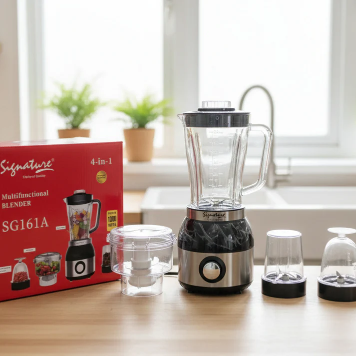 Signature SG-161A 4-in-1 Multifunctional Blender – High-Speed Juicer, Grinder & Food Processor - Image 2