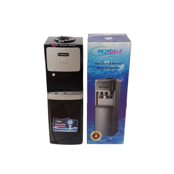 Primdale KS-802 Top Load Water Dispenser Hot, Normal & Cold – Black & Silver