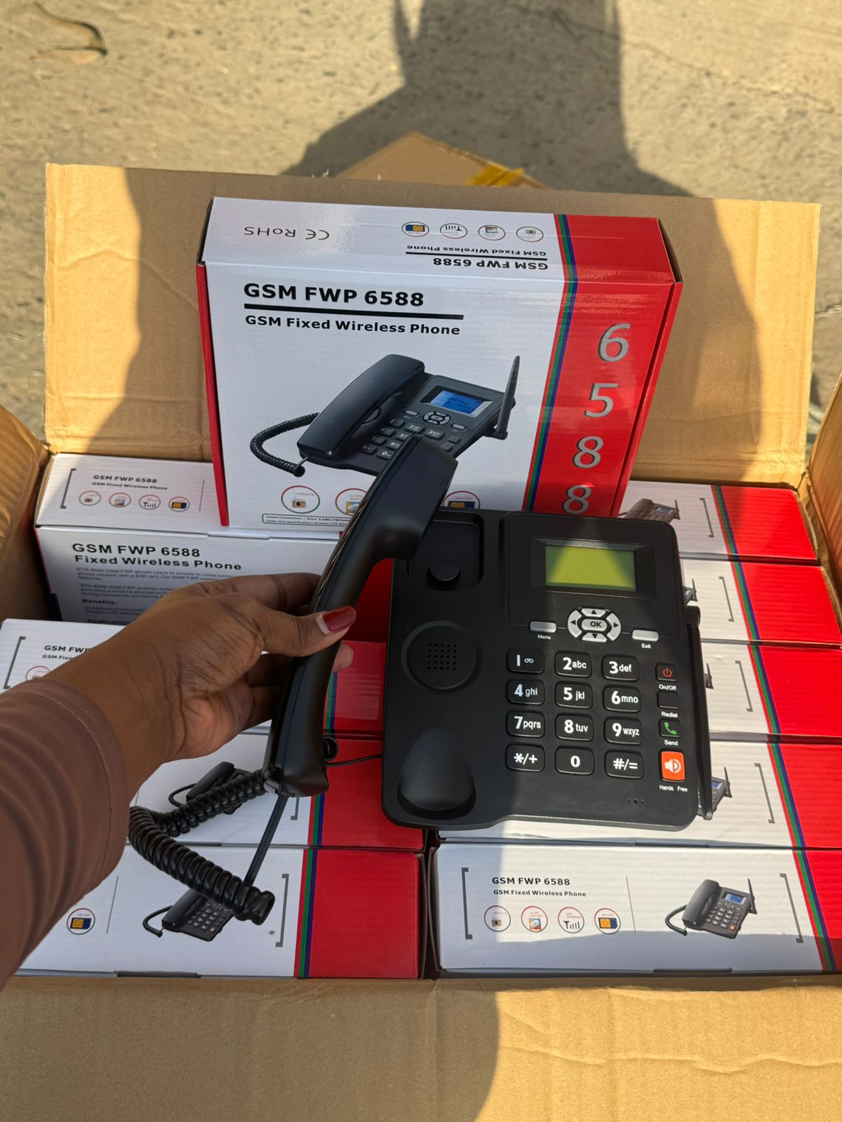 GSM 6588 Dual SIM Desk Phone – Wireless Office Landline with Clear Call Quality
