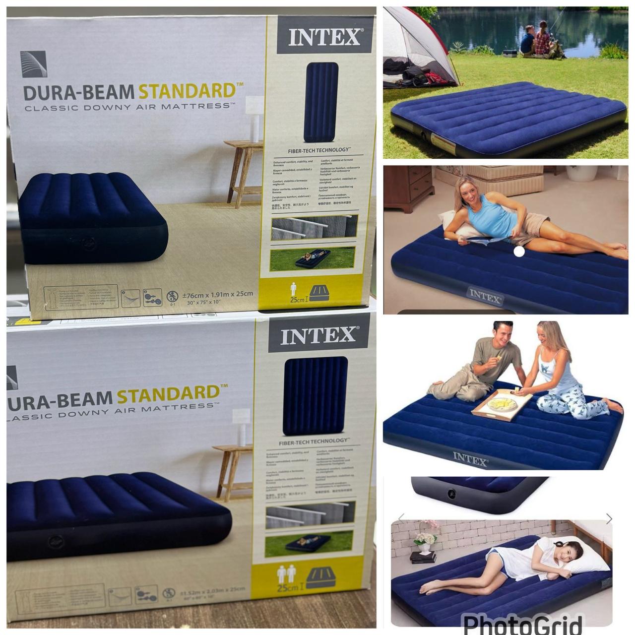 Intex 6x6 Inflatable Mattress with Free Electric Pump