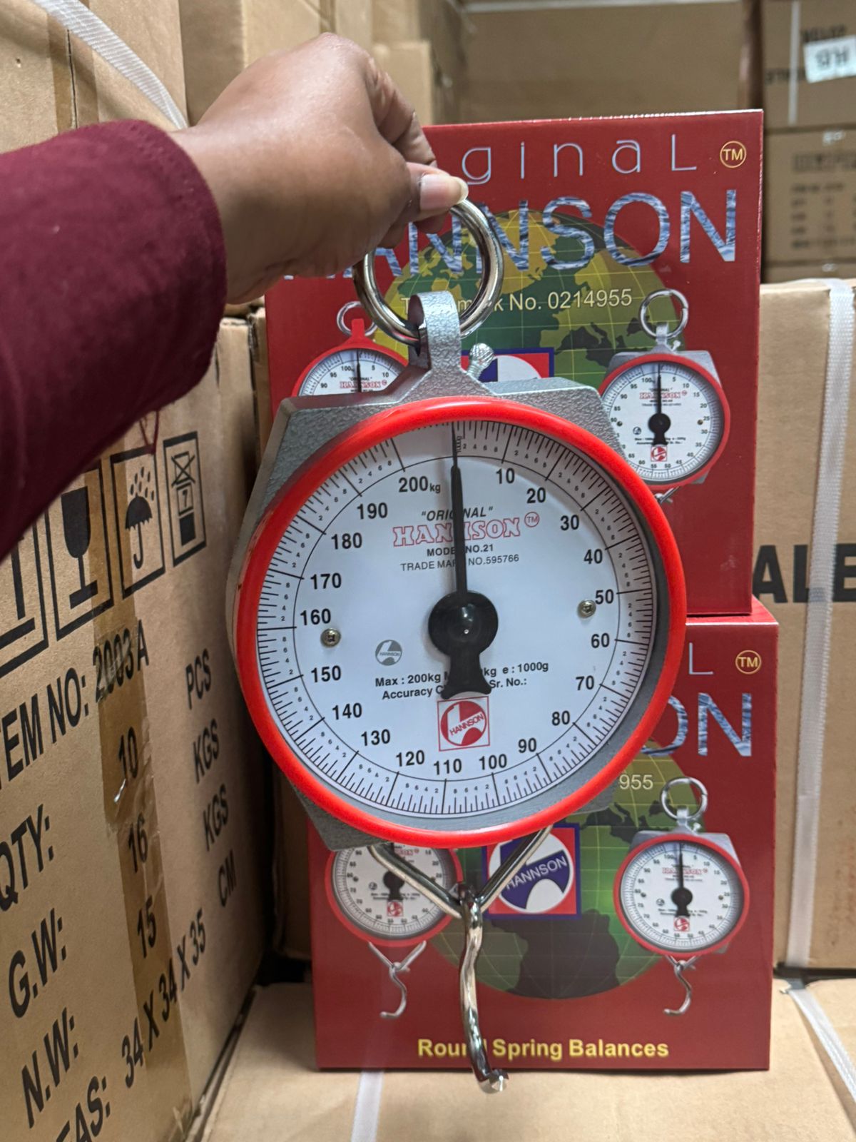 Hanson Max 200kg Digital Platform Scale – Heavy Duty Weighing Scale