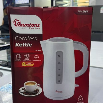 Ramtons 3L Electric Kettle – Fast Boiling Stainless Steel Kettle