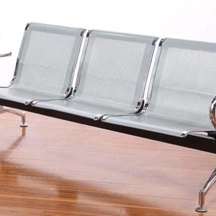 3-Link Non-Padded Waiting Bench – Durable Office & Reception Seating Kenya